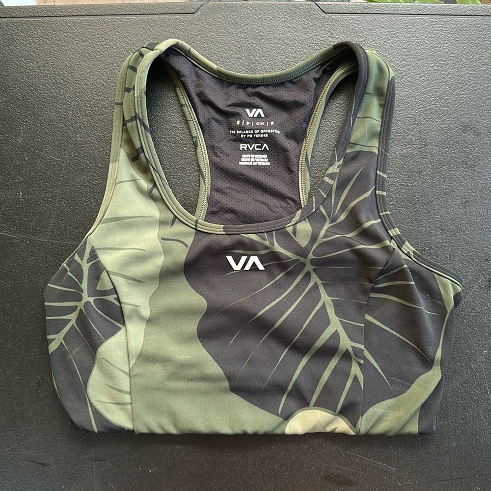RVCA racer back sports bra | size S